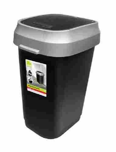 Black Color Recyclable Solid Pvc Plastic Sustainable Dustbin For Home Use