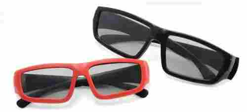 Red And Black Polarized 3d Glasses Plastic Frame Thickness 0.17mm Pack Of 6 Pcs
