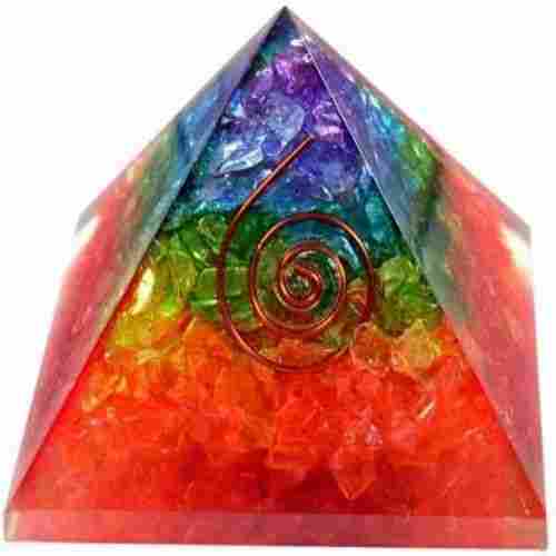7 Chakra Love Orgone Meditation Crystal Pyramid For Reiki Healing