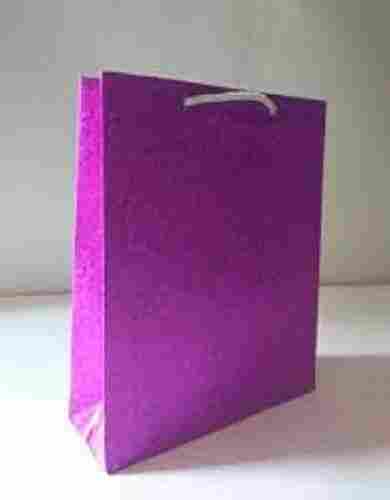 Lightweight Recyclable Easy To Carry Purple Paper Bag With Handles