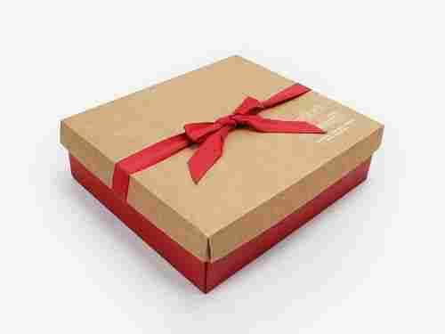 Beautiful Strong Brown And Red Color Recyclable Cake Packaging Boxes