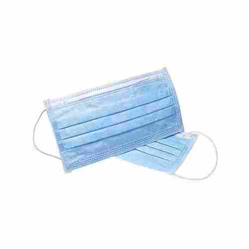 Comfortable Breathing Eco Friendly Non Woven 3 Layer Surgical Blue Face Mask