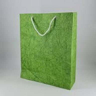 Recyclable Disposable Easy To Carry Durable Eco Friendly Green Plain Gift Paper Bag