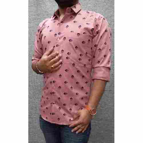 Simple And Stylish Look Easy To Wear Printed Full Sleeve Party Wear Cotton Shirt For Mens