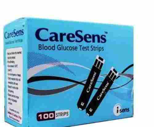 Black Plastic Accurate And Easy Disposable Pack Of 100 Caresens Blood Glucose Test Strips