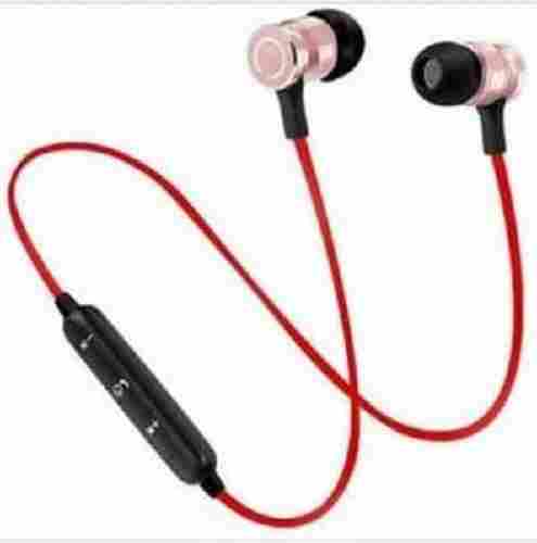 Light Weighted Elegant Look Long Battery Backup Red Bluetooth Headset