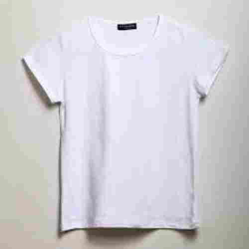 Men'S Casual Comfortable And Round Neck Cotton Attractive White T-Shirt 