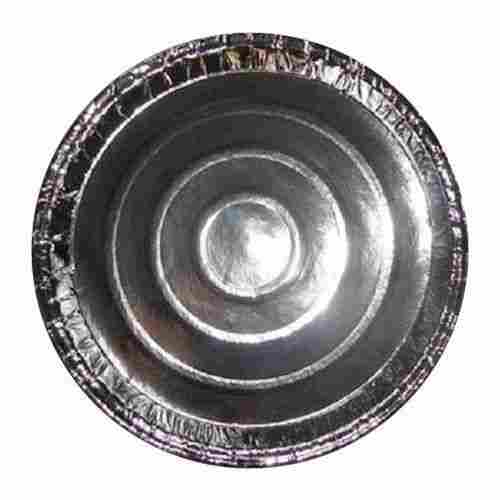 Round Silver Colour 8 Inch 120 Gsm Eco Friendly Disposable Paper Plate For Party