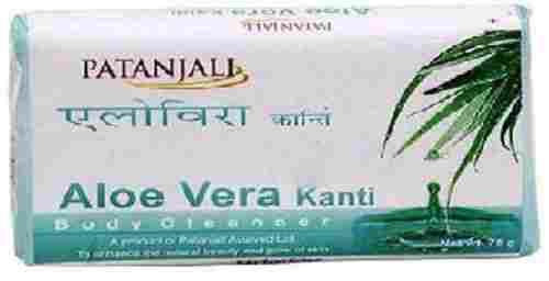 Patanjali Aloe Vera Natural Moisturizing Kanti Body Cleanser Bath Soap, 75g