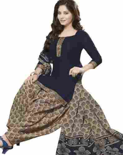 Attractive Fashionable Pure Soft Cotton Printed Semi-Stitched Salwar Suit 