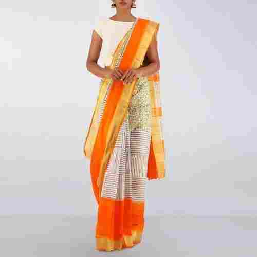 Women Comfortable And Breathable Easy To Wear Cotton Silk Banarasi Saree