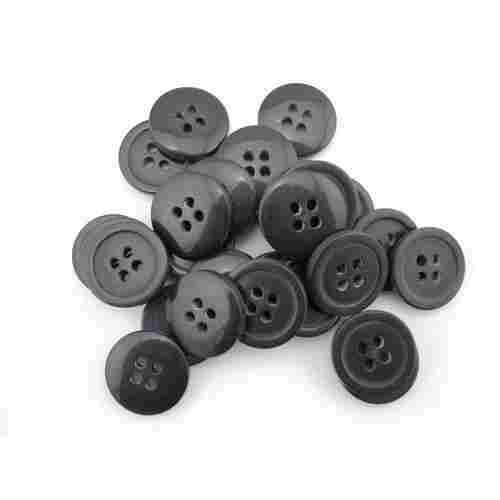 Long-Lasting Designer And Lightweight Solid Black Round Suit Buttons