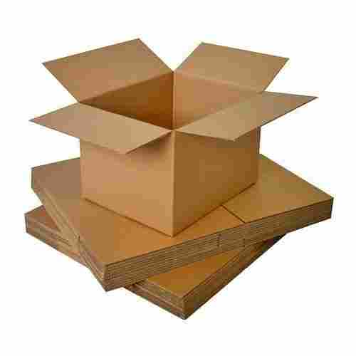 Glossy Lamination Square Plain Cardboard Paper Packaging Corrugated Box 