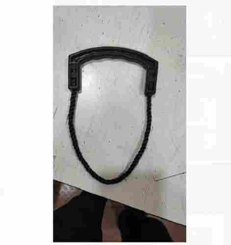 Thickness 3 Mm Length 6 Inch Polyester Black Rope With Pvc Plastic Handle 