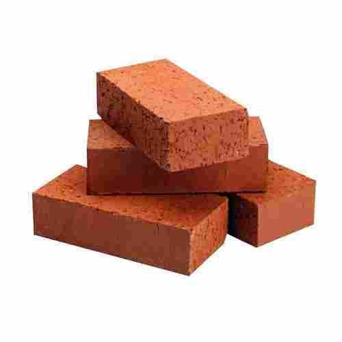 4.5 X 2.5 X 9 Inch, 706 Gram Rectangular Fire Red Clay Brick For Side Walls