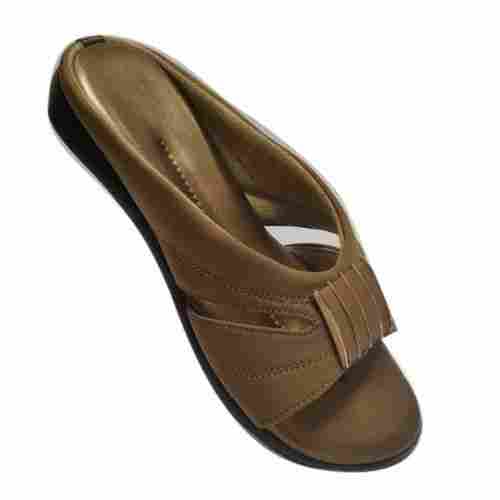 Ladies Comfortable And Lightweight Party Wear Stylish Leather Plain Sandal 