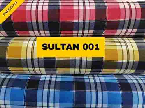 Stain And Tear Resistant Light In Weight Checked Printed Cotton Fabric 