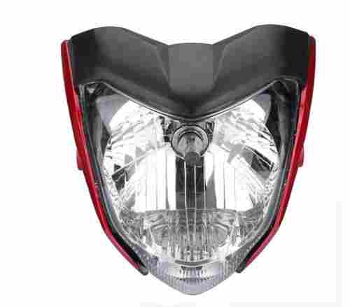 1 Kg Weight 12 V Abs Plastic Material Red Motorcycle Headlight
