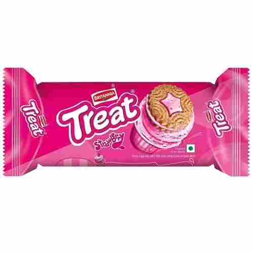 150 Gram, Strawberry And Cream Flavored Treat Biscuits