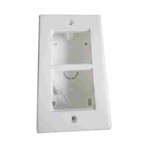 Moisture And Corrosion Resistant White Rectangular Pvc Electrical Switch Box
