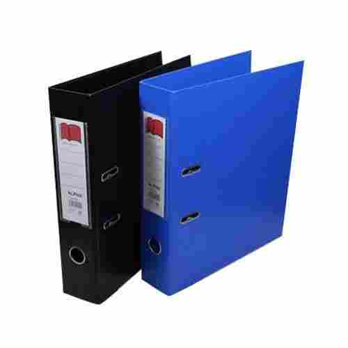 Water Resistant Eco Friendly Easy To Carry Plain Plastic Black And Blue File Folder