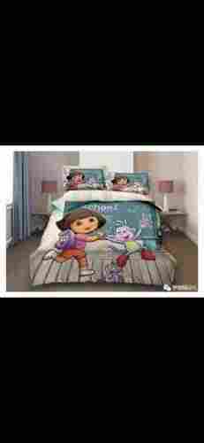 Light Weight And Skin Friendly Dora Print Cotton Multicolor Double Bed Sheets 