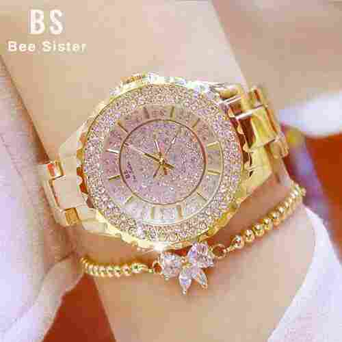 Ladies Analog Alloy Wrist Watches, Size: Buckle Adjust, Model Name/Number: JY044