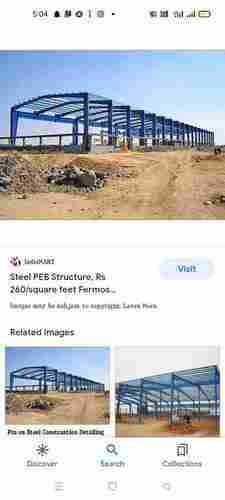 Steel Fabricated PEB Structure For Warehouse And Factory With Easily Assembled 