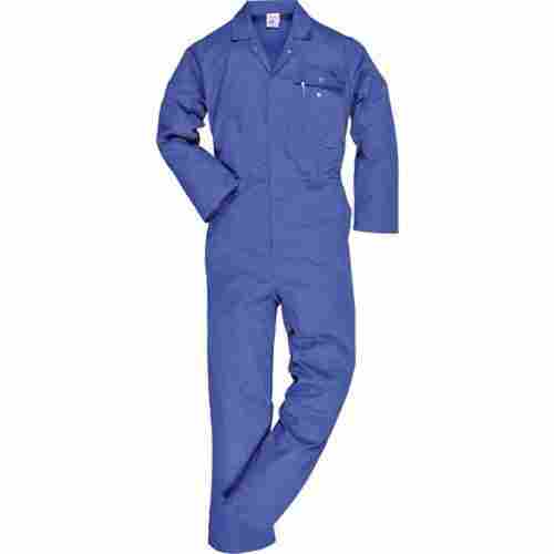Industrial Blue Mens Full Sleeves Safety Cotton Hosiery Washable Dangri Suit