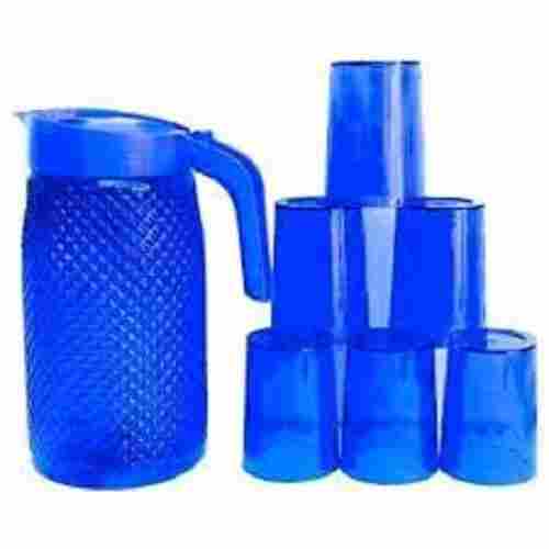 Easy To Clean Durable Unbreakable Light Weight Glass Set Plastic Jug