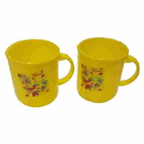 Yellow Round Shape 65ml 40gm Pouring And Liquid Drinking Plastic Cup