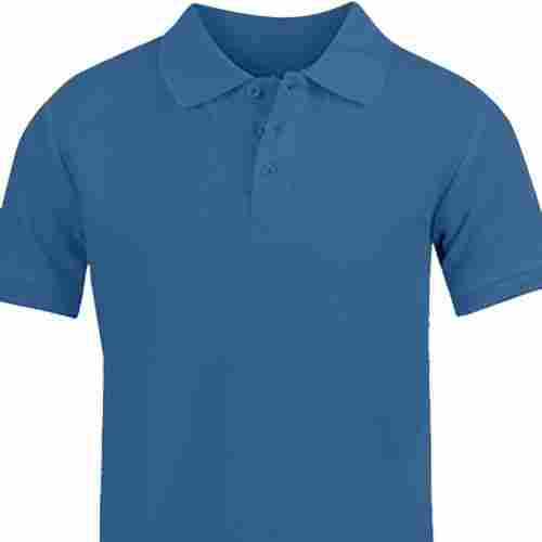 Comfortable And Lightweight Polo Collar Plain Cotton T-Shirt Casual Wear For Men