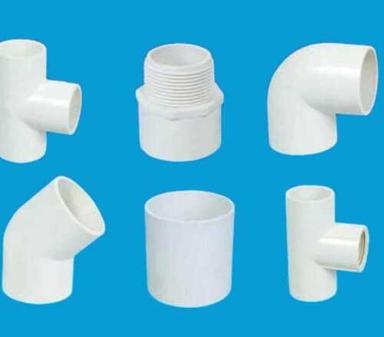 White Strong Durable Long Lasting Multisizes Plastic Tubes & Pipe Fittings