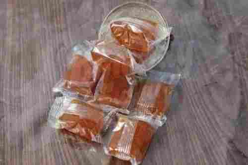 Brown Cube Shaped Sweet And Delicious Mango Flavored Jelly Candy 