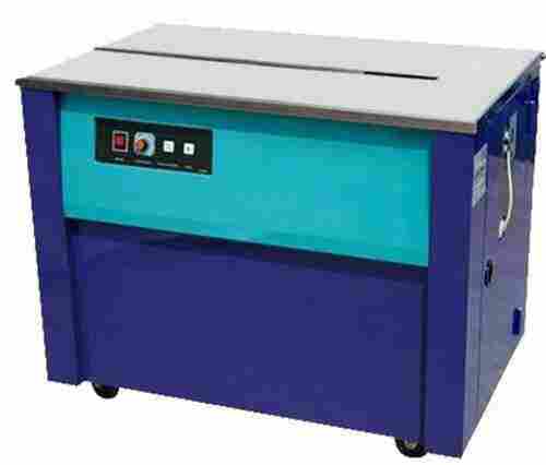 Blue Color Long Lasting Strong Solid Semi Automatic Strapping Machine for Industrial Use