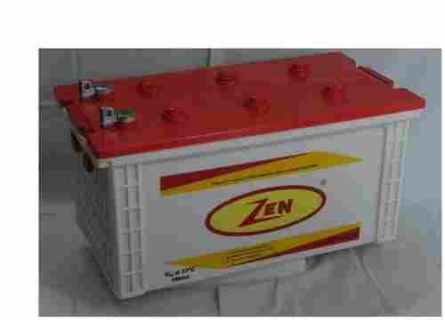 12 Volt Power White And Red Rectangular Zen Ups Battery 