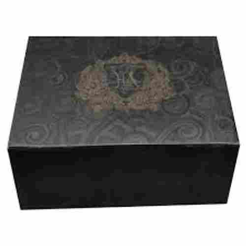 Black Rectangular Designer Cardboard Box For Gift Packaging