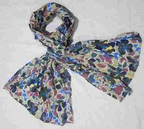 Multi Color Printed Light Weight 2.5 Meter Length Ladies Cotton Stole For Casual Wear
