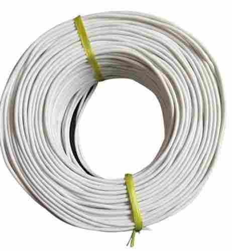  White Electrical Wire 2 Core Round Fire Proof Safe And Secure