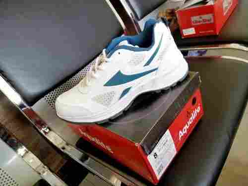 Comfortable And Light Weight White Blue Color Mens Sports Shoes For Running