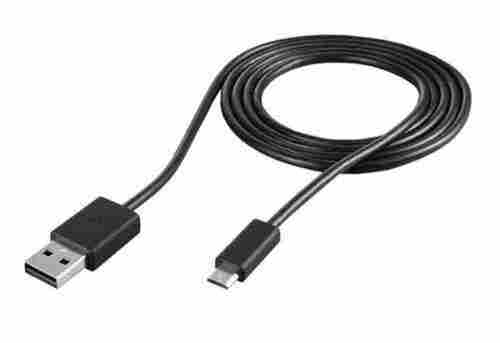 Light Weight And Portable Long Life Fast Speed Black Mobile Data Cable