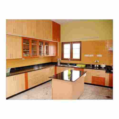 Modern Design Beautiful Termite Resistance Orange Simple Modular Kitchen