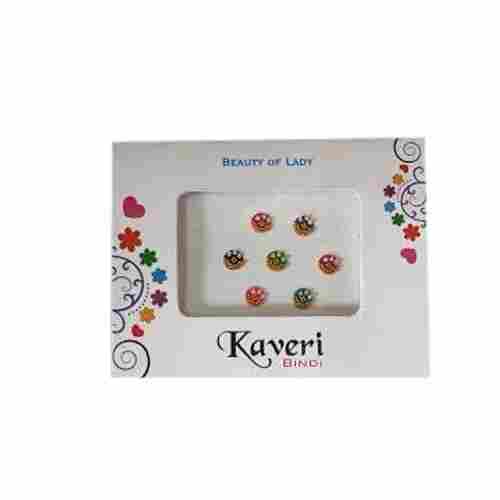 Traditional Outfit Elegant Appearance Multi Color Round Stone Fancy Bindi