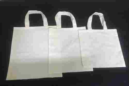 Plain White Handmade Long Lasting Easy Usable Cotton Cloth Made Shopping Carry Bags 