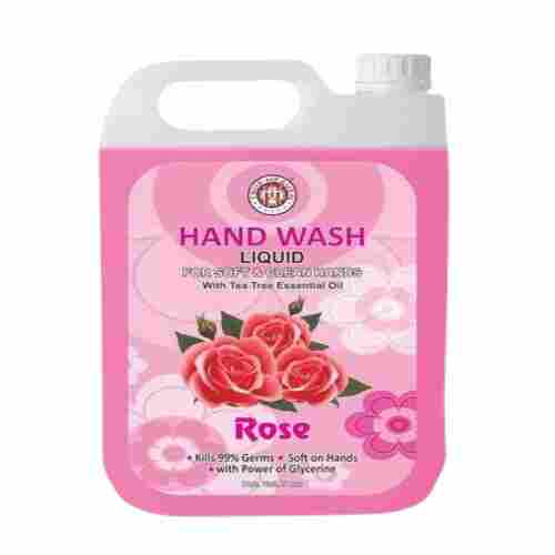 Soft Supple Rose Flavour Hand Wash Liquid 5 Liter Pack