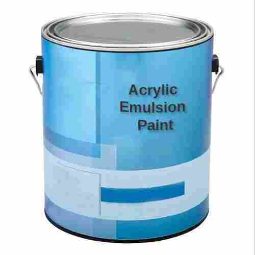 Blue Round Shape Tin Water Based High Gloss Eco Friendly Easy To Use Liquid Interior And Exterior Wall Acrylic Latex Emulsions Paint 
