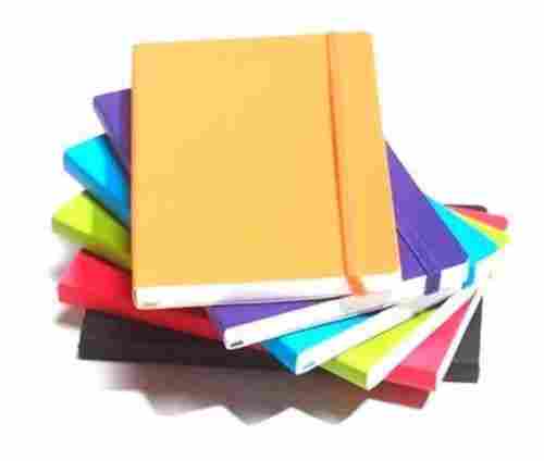 Recyclable Light Weight Soft And Smooth Paper Plain Cover Multicolor Notebook