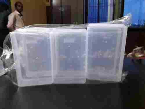 500 Ml Capacity Transparent Plastic Plain Bathroom Plastic Storage Box