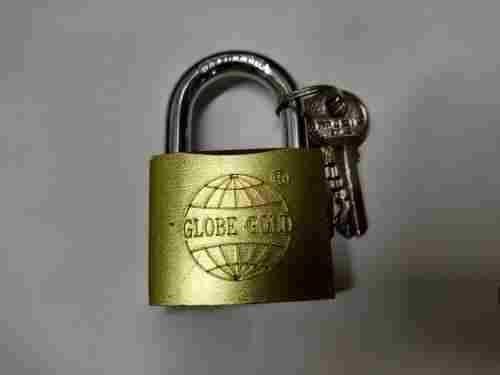 A Grade High Quality Globe Gold With Key Iron Padlock
