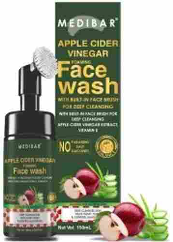  Built-In Face Brush With Aloe Vera And Tulsi To Exfoliate Apple Vinegar Foaming Face Wash 
